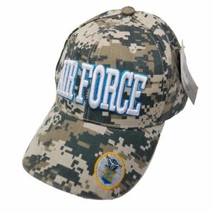 US Air Force Hat Digital Camo Military Cap NEW Tags USAF Adjustable Embroidered